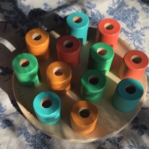 Lovevery Colorful Wooden Cylinder Set